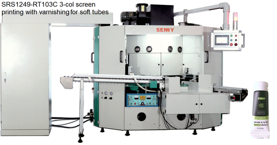 SRS1249-DR3CH Auto Hot Stamping Machine 4 Stations 3 Colors High Durability