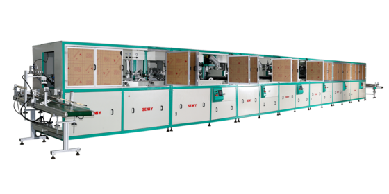 1-8 Color 30 Pcs/Min  Plastic Bucket UV Screen Printing Machine