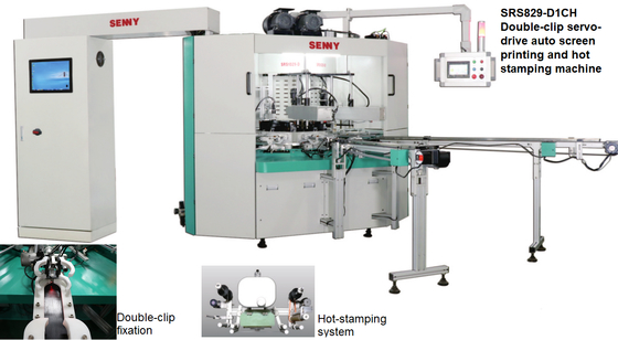 2 Color Bottles And Jars Screen Printer Workable For Various Shapes 8 Station