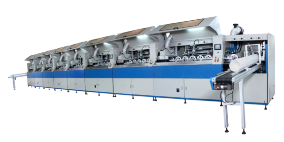2000pcs/Hr Multicolor Screen Printing Machine For Cylindrical Bucket Max Container Diameter 220mm