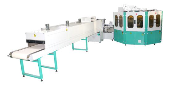 1-6 Colors Bottle Screen Printer With IR Curing For  Glass Bottle 40pcs/Min