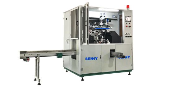 Round Jar/Cap Automatic 1-Color 50 Pcs/Min UV Screen Printing Machine