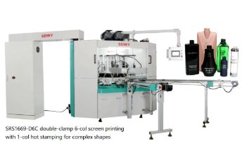 6 Station 25pcs/Min Multicolor Screen Printing Machine ISO For Cap