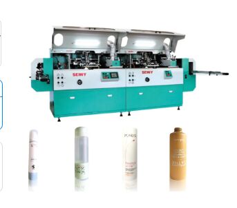 12 Color 5000pcs/Hr Tube Screen Printing Machine 250x200mm For Container