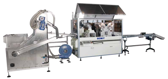 Caps Printing Machine including bottle cap counter three color offset printing unit and flame heads for surface treatment
