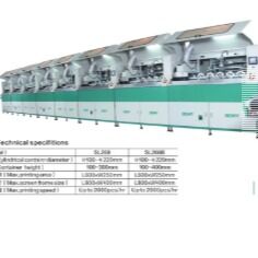 SL268 600*250mm 2000pcs/Hr Multicolor Screen Printing Machine For Bucket