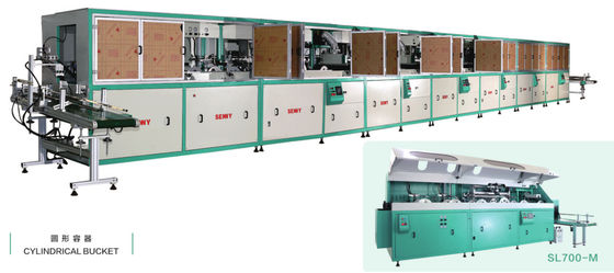 SGS 1000pcs/Hr Single Station Screen Printing Machine For Bucket