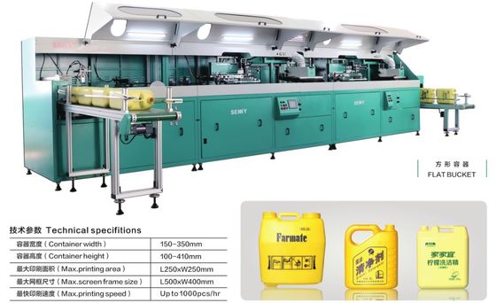 220VAC 1200pcs/Hr Semi Automatic Flat Screen Printing Machine