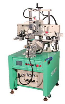 CNC 600pcs/Hr Semi Auto Screen Printing Machine For Curved Shape Bottle