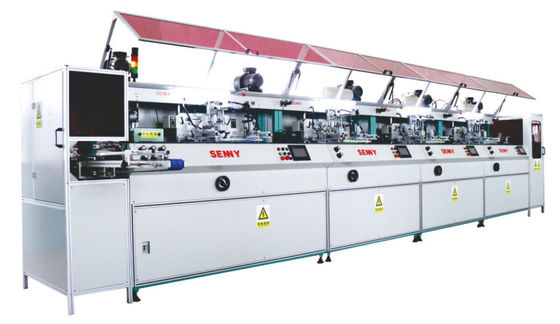 6000pcs/Hr 12 Color Bottle Silk Screen Printing Machine CE Certification