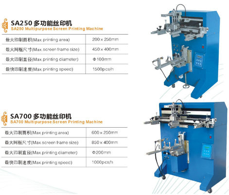 Semi Automatic Screen Printing Machine With 1000pcs/Hr For Silk