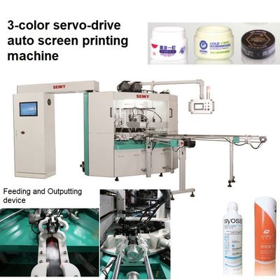 Industrial 3 Colors 60Hz Multicolor Screen Printing Machine 250x160mm