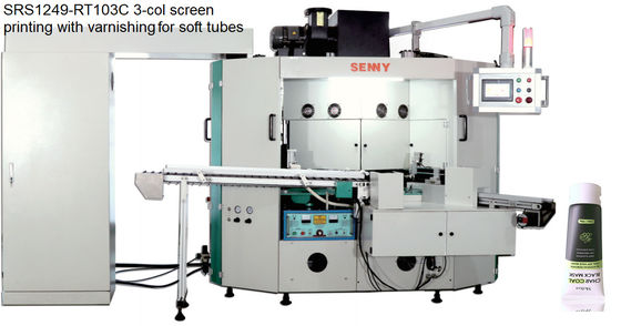 Automatic 6bar 50pcs/Min Tube Screen Printing Machine For Bottle