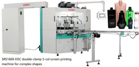 1800pcs/Hr 6bar Multicolor Screen Printing Machine For Round Bottle