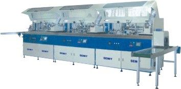 Complex Shapes Screen Printing Machine 380V LWith Hot Stamping And Labeling Function