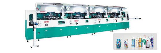 Automatic Silk Screen Printing Machine For Plastic Glass Metal Cans Bottles Cups