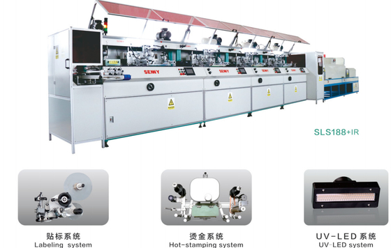 Modular Combined Structure Automatic Screen Printer Servo Driven UV Curing