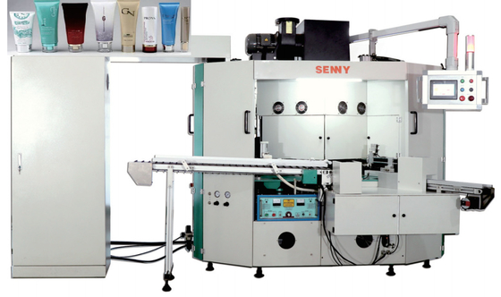 Varnishing Plastic Container Screen Printing Machine 360 Degree With Hot Stamping Functions