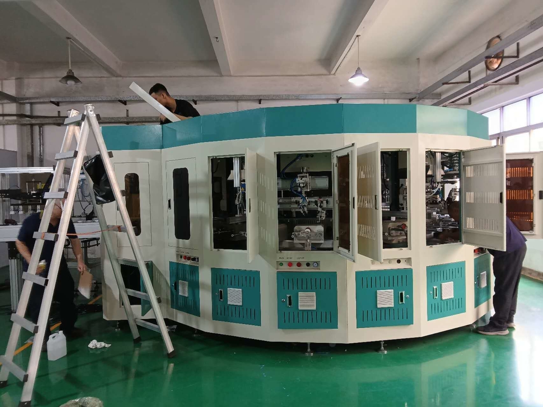 6 Color Servo Motor Drive Bottle Screen Printer For Container Of All Types
