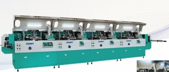 1-8 Color 85Pcs/Min Automatic UV Curing Screen Printing Machine SL1266