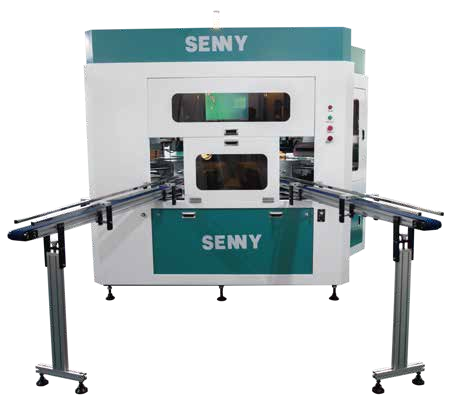 12 Work Station  Bottle Screen Printer Hot Stamping Up To 55pcs/Min 360-Degree