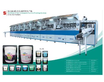 8 Stations 2000pcs/Hr Fully Automatic Screen Printing Machine 600x250mm