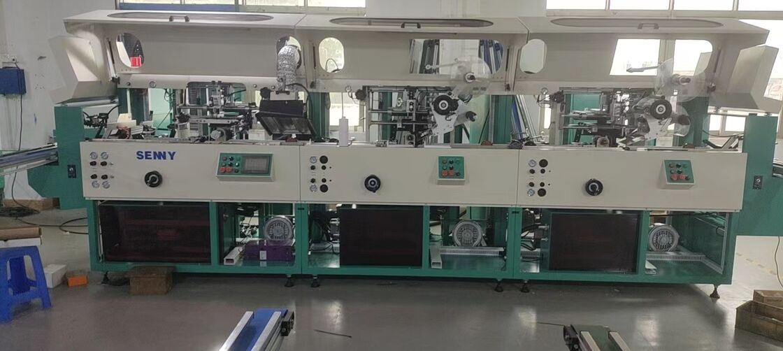 Multicolor Screen Printing Machine with electrical components easy-to- touch screen and modular structure for printing operations