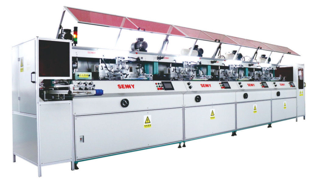 6000pcs/Hr 12 Color Bottle Silk Screen Printing Machine CE Certification
