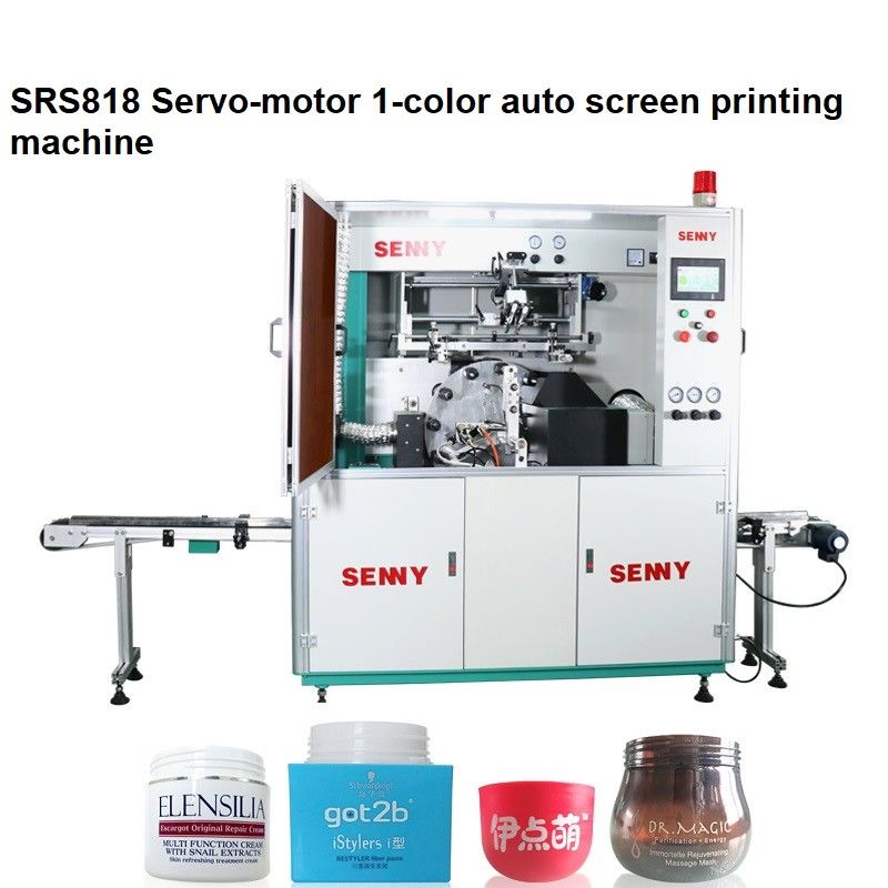 Single Color 5000pcs/Hour Fully Automatic Screen Printing Machine 250x150mm