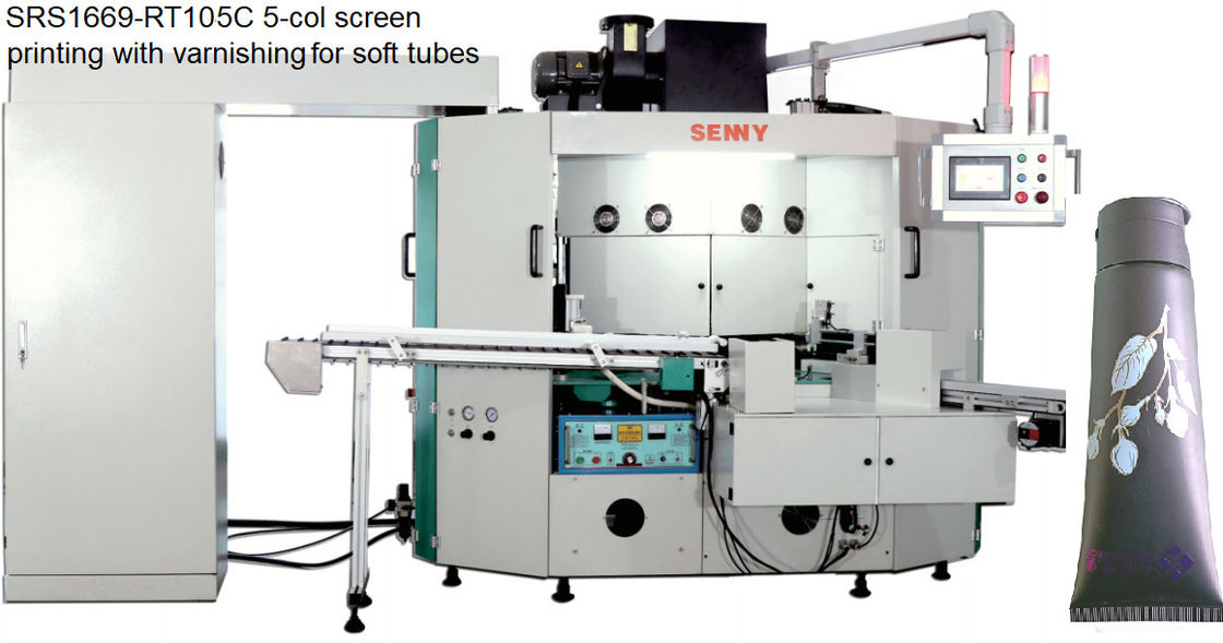 5 Color Tube Screen Printing Machine 3000pcs/Hr SGS Approved