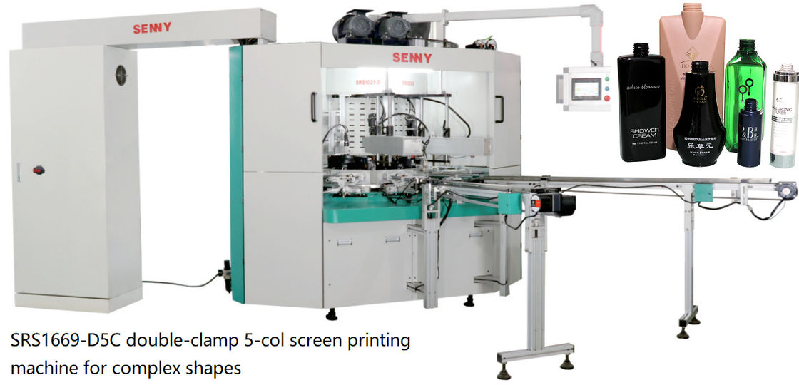 1800pcs/Hr 6bar Multicolor Screen Printing Machine For Round Bottle