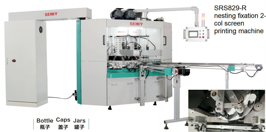 50Hz Multicolor Screen Printing Machine , 45pcs/Min Rotary Screen Printer