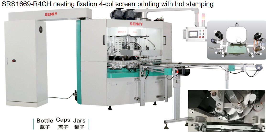 SGS 2700pcs/Hr Multicolor Screen Printing Machine For Round Bottle