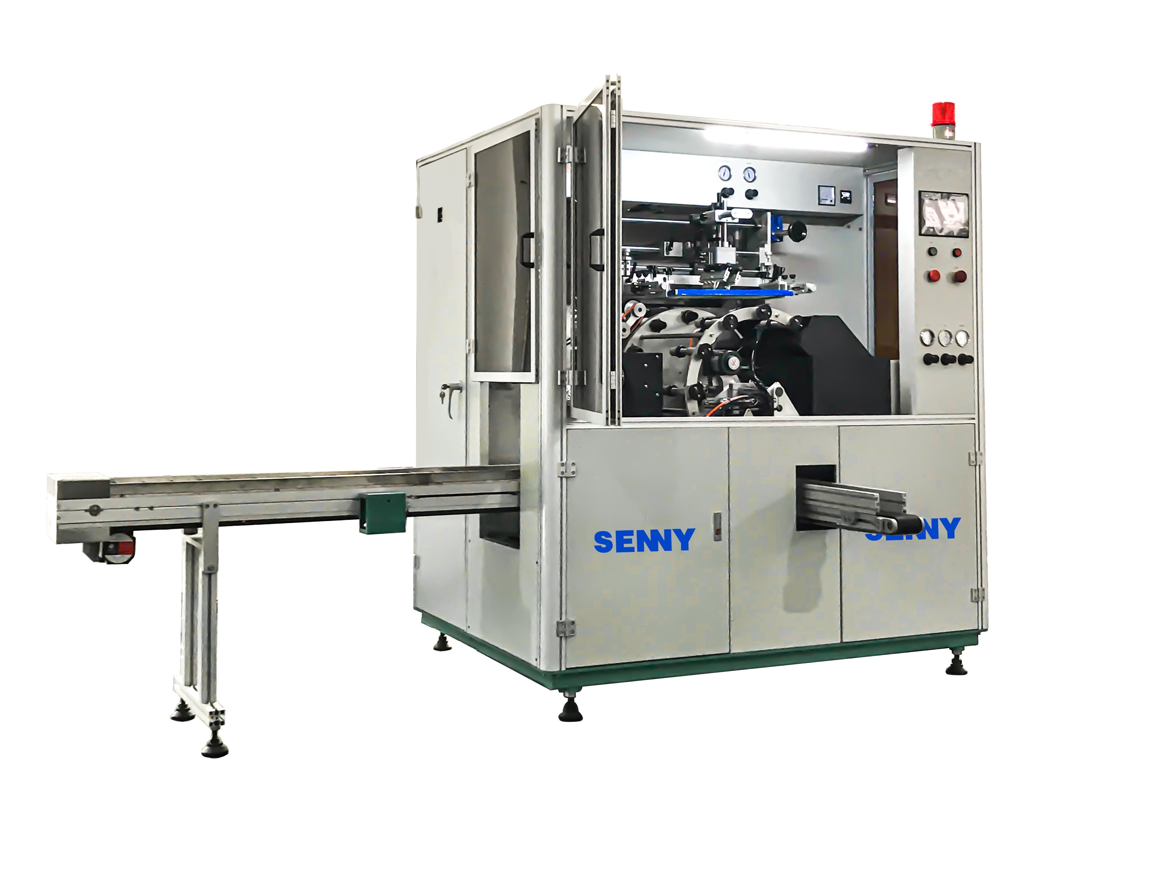 One Color Cosmetic Caps Border Servo Silk Printing Equipment