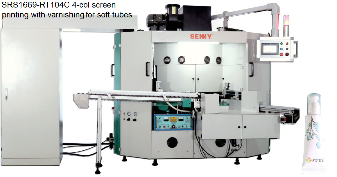 4 Colors Automatic Screen Printing Equipment Rotary Screen Printer